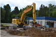 Excavation work on Baldwin Road at Gregory Road