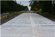 New pavement of Morgan Road west of Baldwin Road