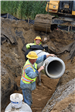 Storm sewer work south of Jordan Road
