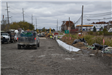 Curb being created north of bridge