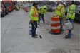 Striping Crew Removing Temporary Striping