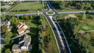 Adams and Gunn Road Roundabout Aerial View
