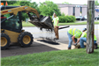 Preparing to pave 8 Mile Road spot resurfacing sections just west of Tuck Road