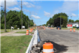 Looking west on Walton Blvd. as road reconstruction work continues.