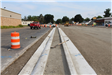 New curb on the North leg of the Walton Blvd. / Sashabaw Rd. intersection as part of the Walton Blvd. reconstruct in Waterford Township