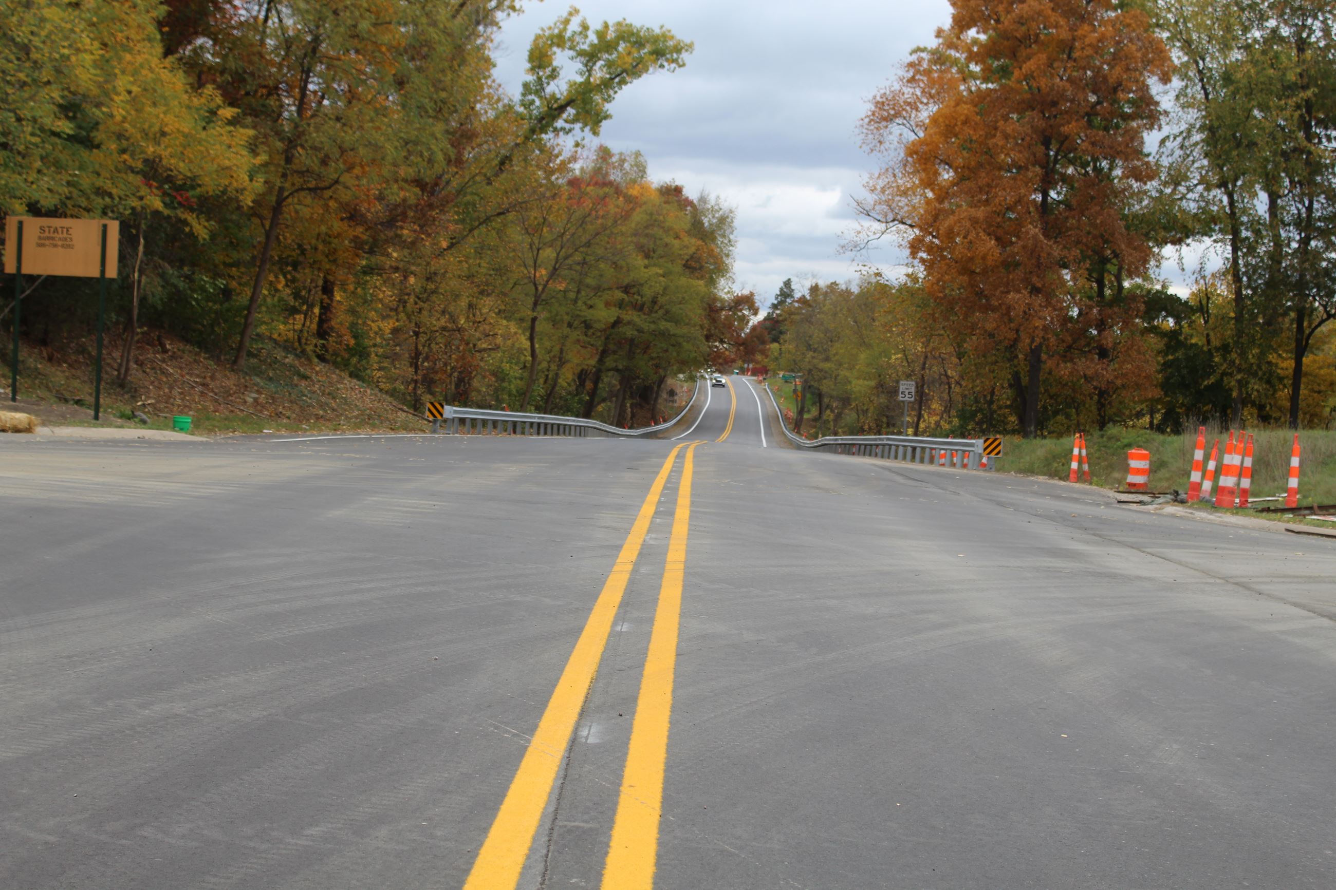 North Holly Road resurfacing project completion photo 