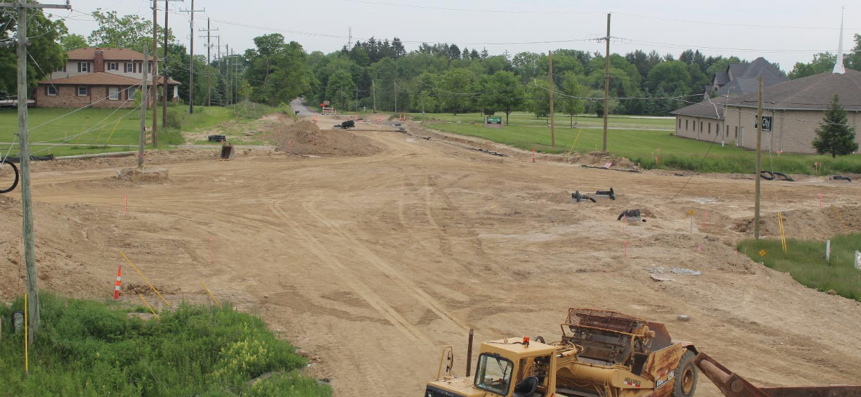 Currie Road/Eight Mile Road Work Zone Camera Image 