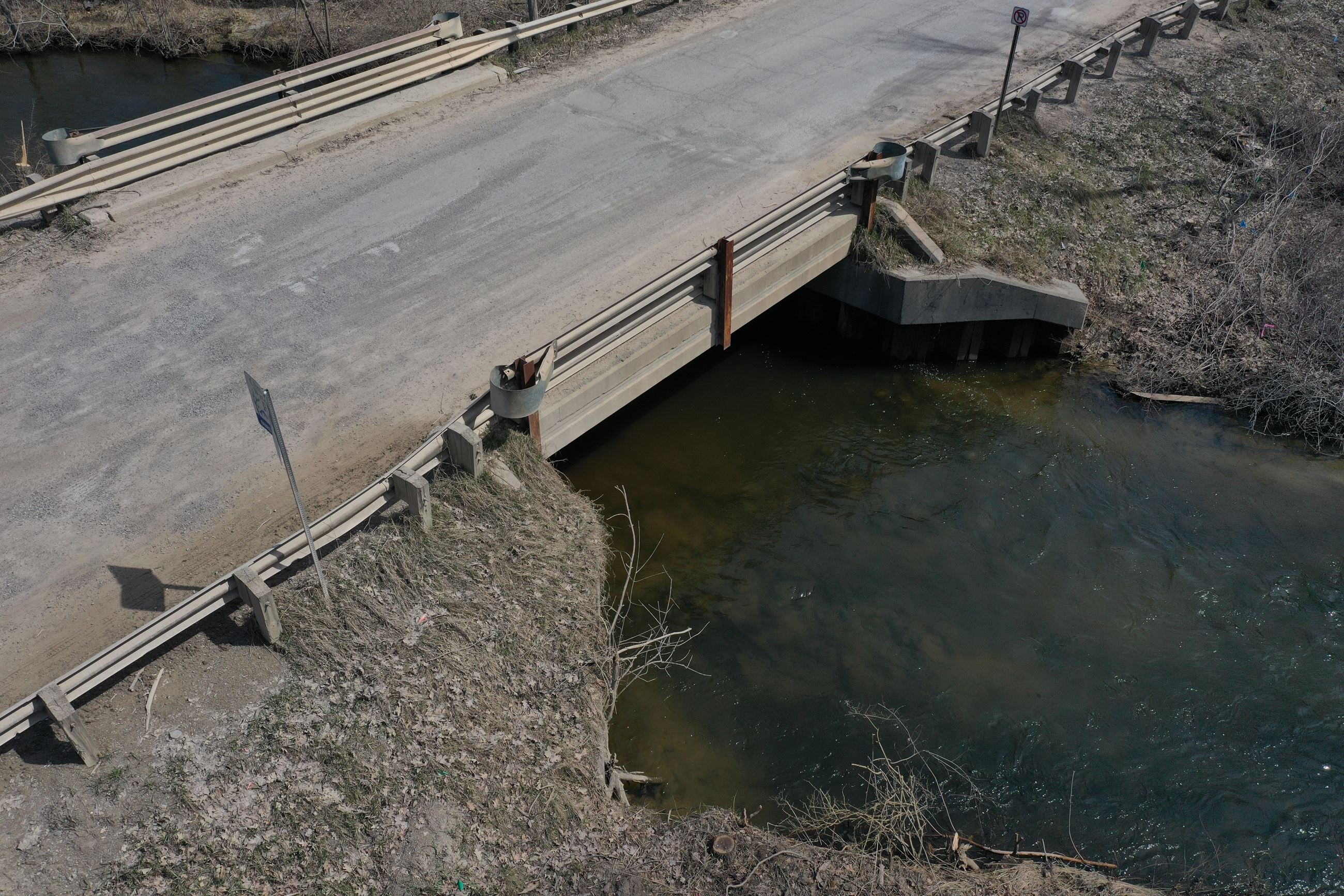 Dutton Road over Paint Creek pre-construction photo 