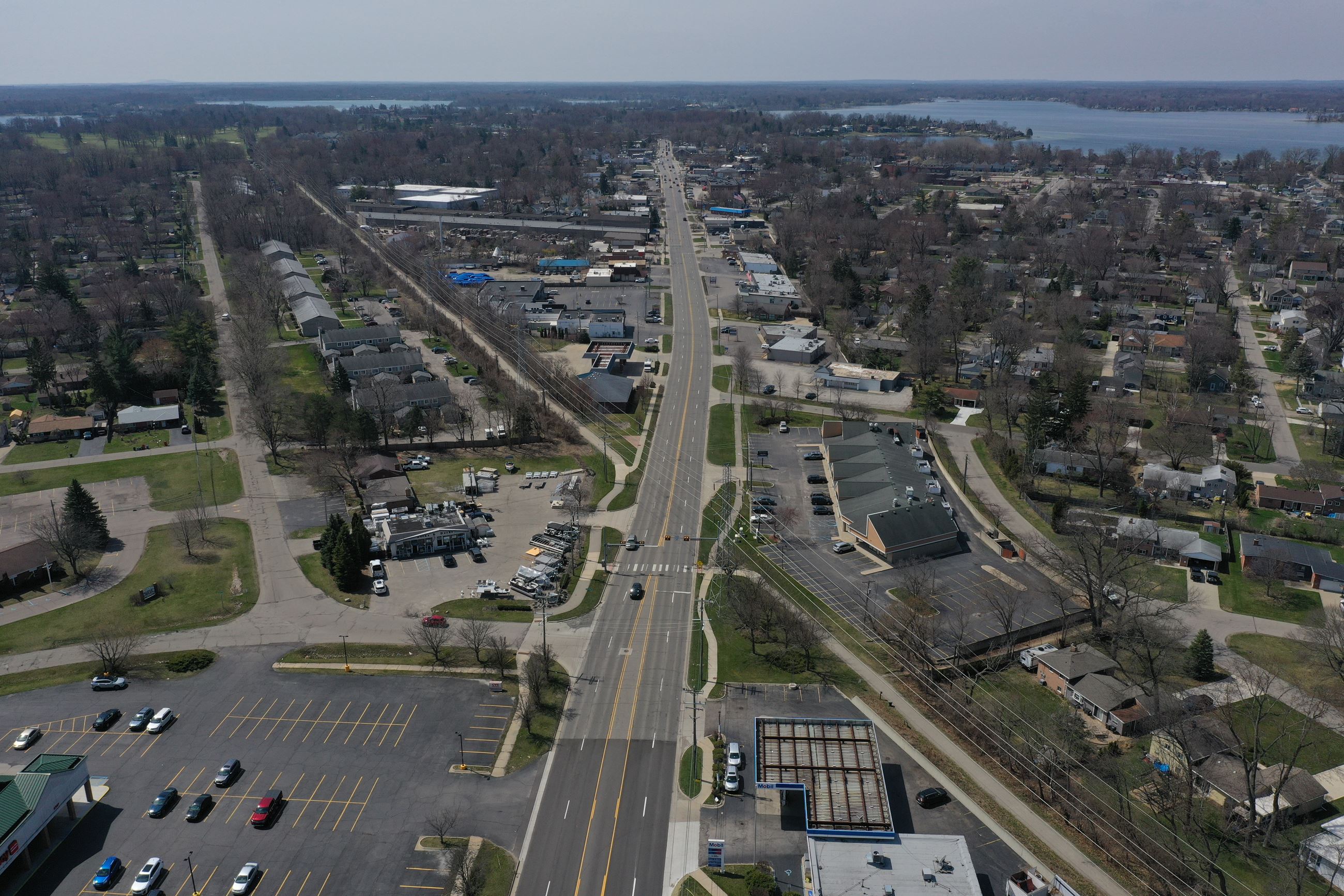 Orchard Lake Road, Commerce to Middlebelt Road, pre-construction image 