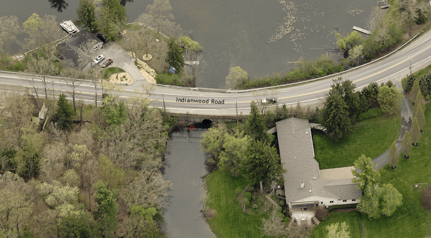 Indianwood Road Culvert prior to construction, located between M-24 and Joslyn Rd, Orion Twp. 
