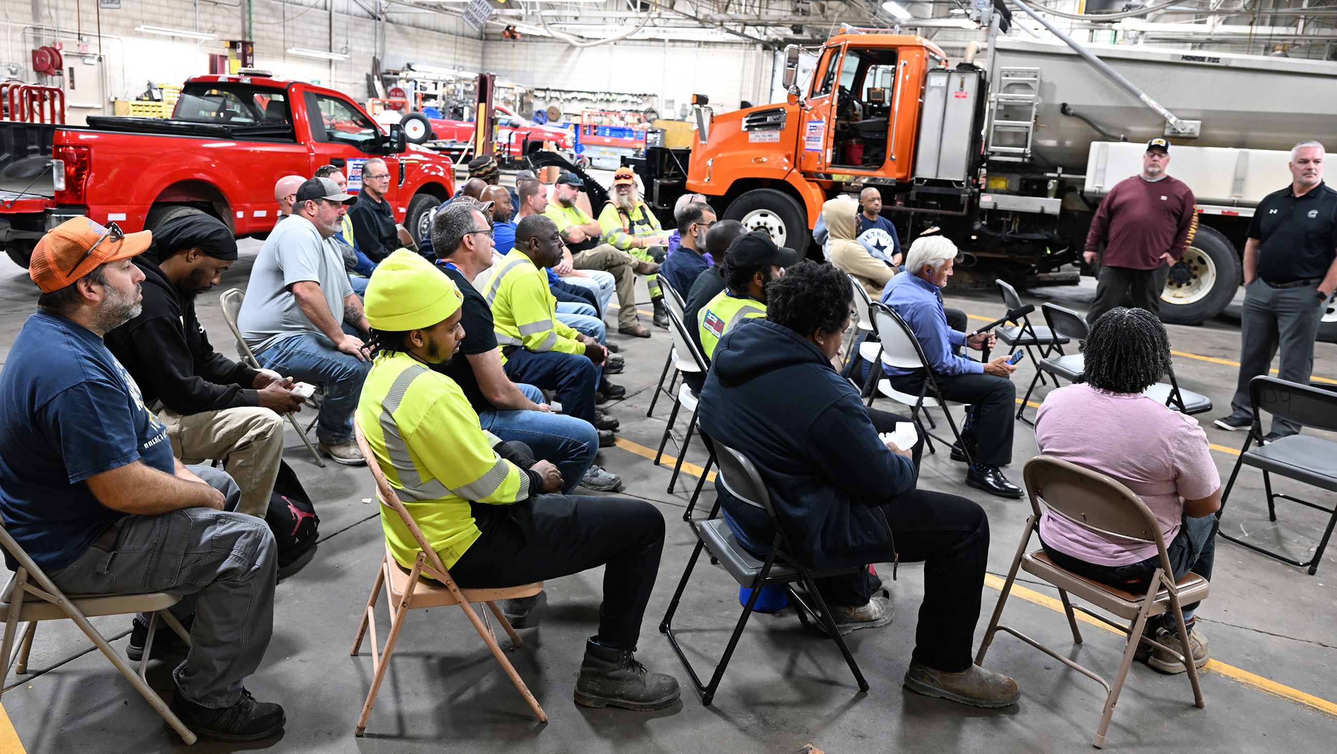 Equipment Operators training at the Southfield Garage