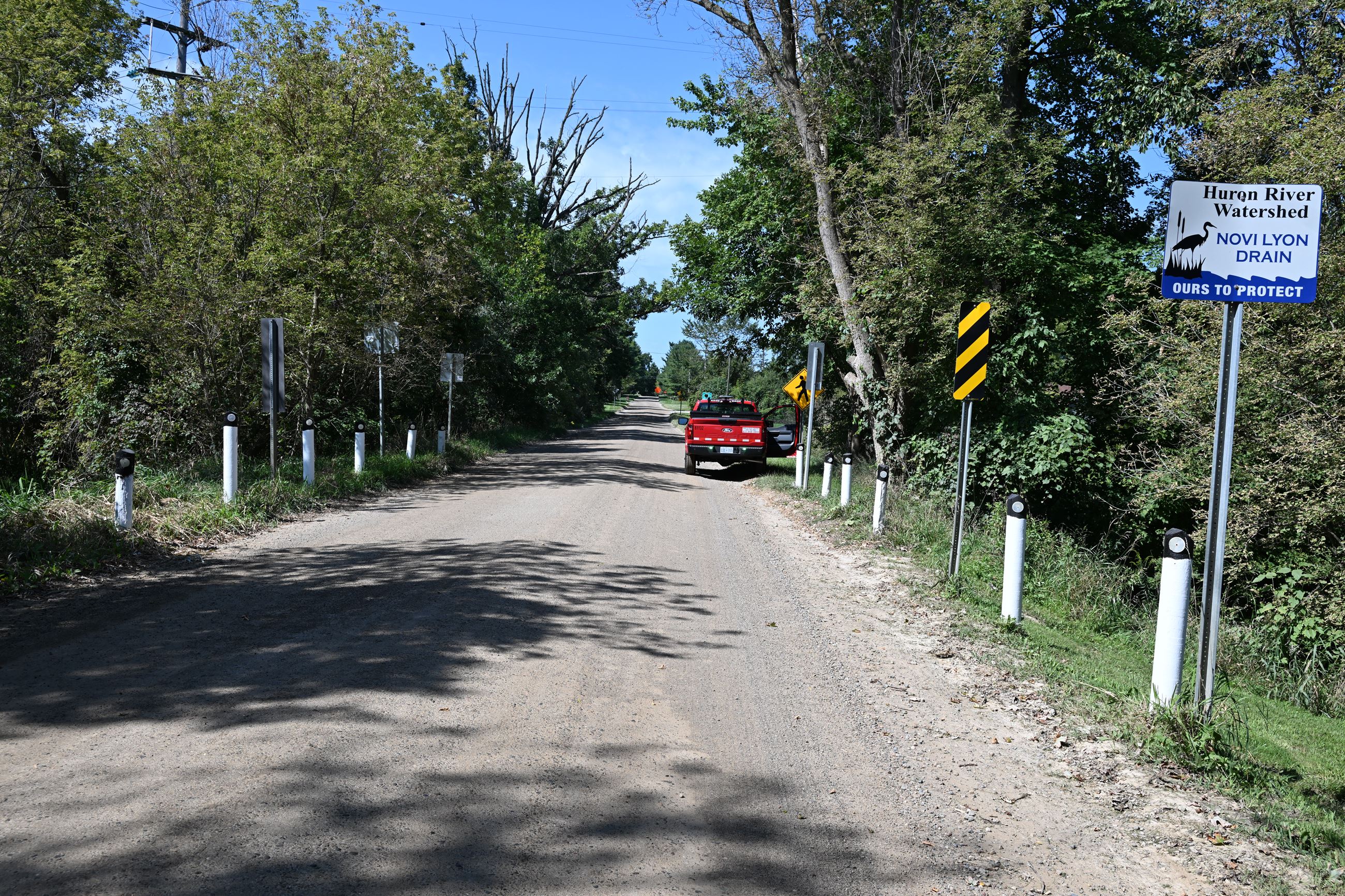 12 Mile Road over the Novi-Lyon Drain prior to construction