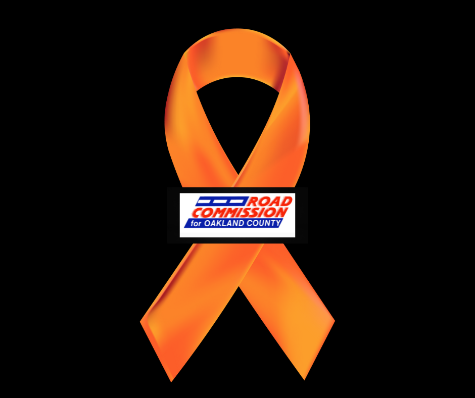 Orange ribbon with RCOC on loss of an employee