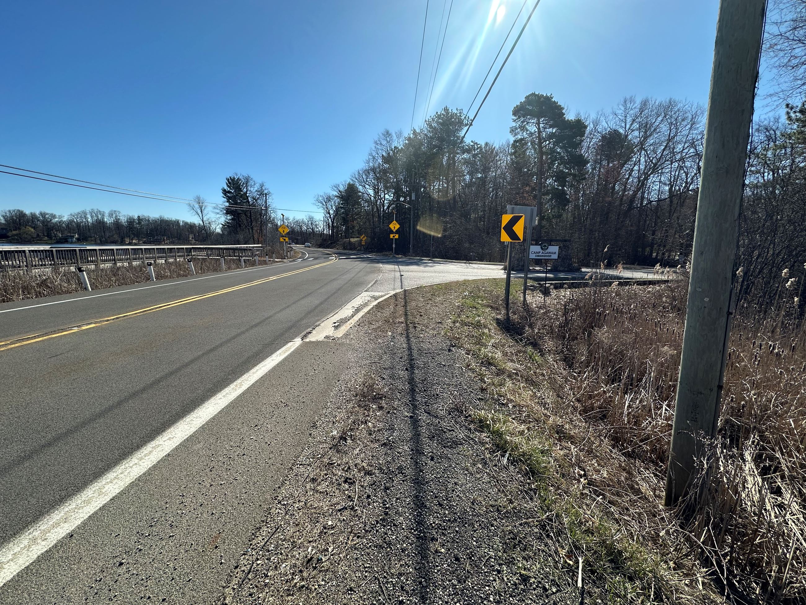 Clarkston Road before construction 