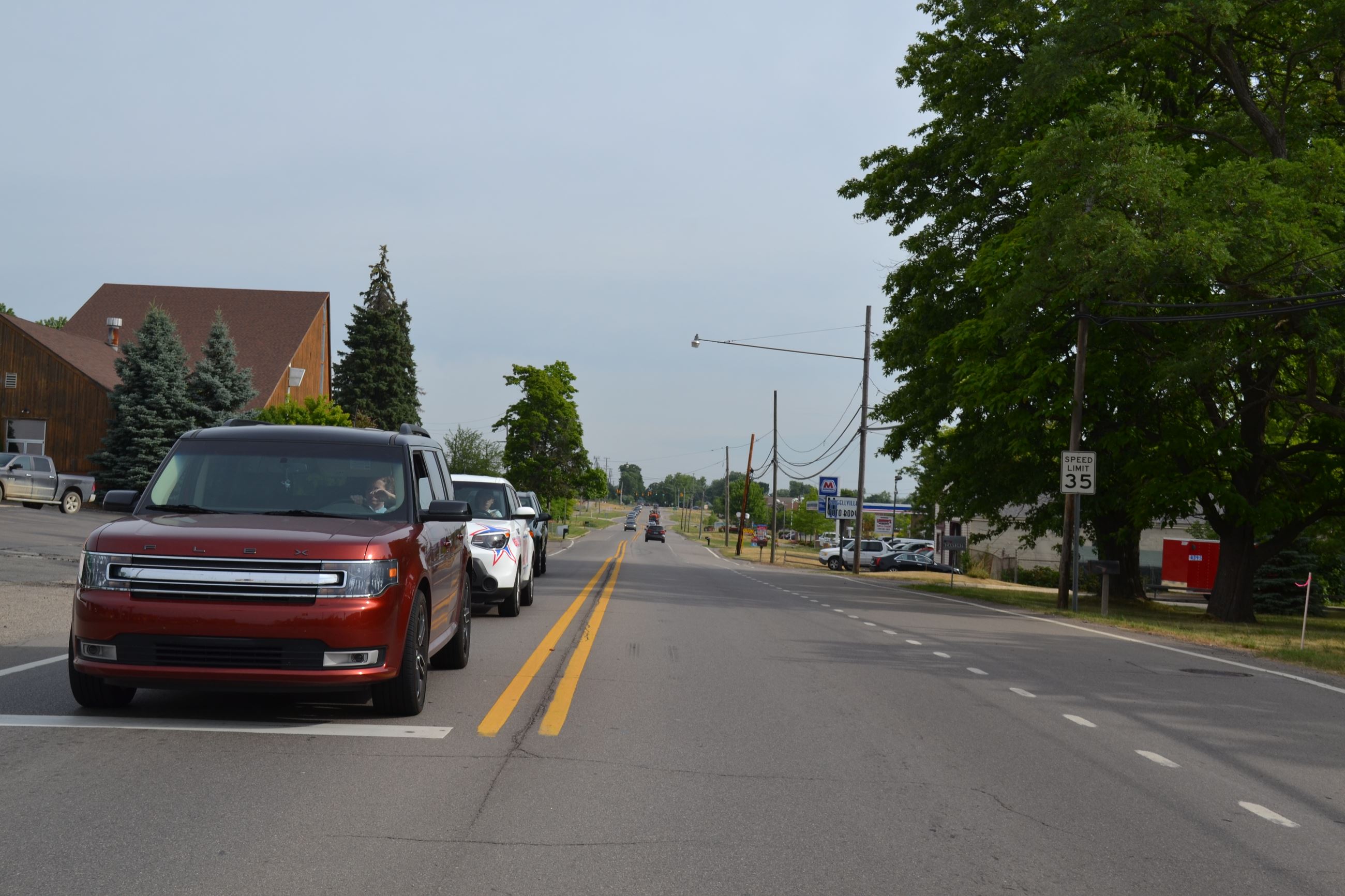 Baldwin Road at Gregory Road taken in 2016