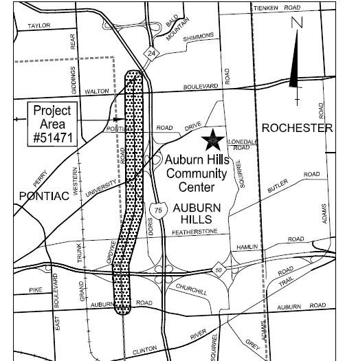 Opdyke Road project map