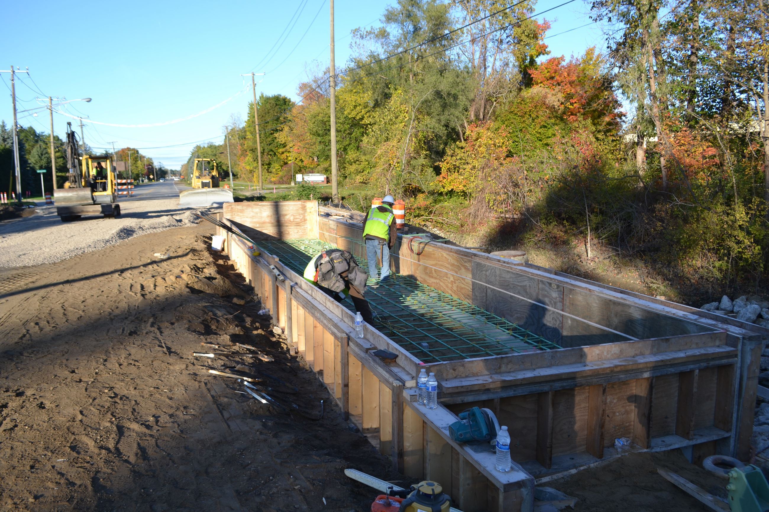 Prepping a mold for concrete