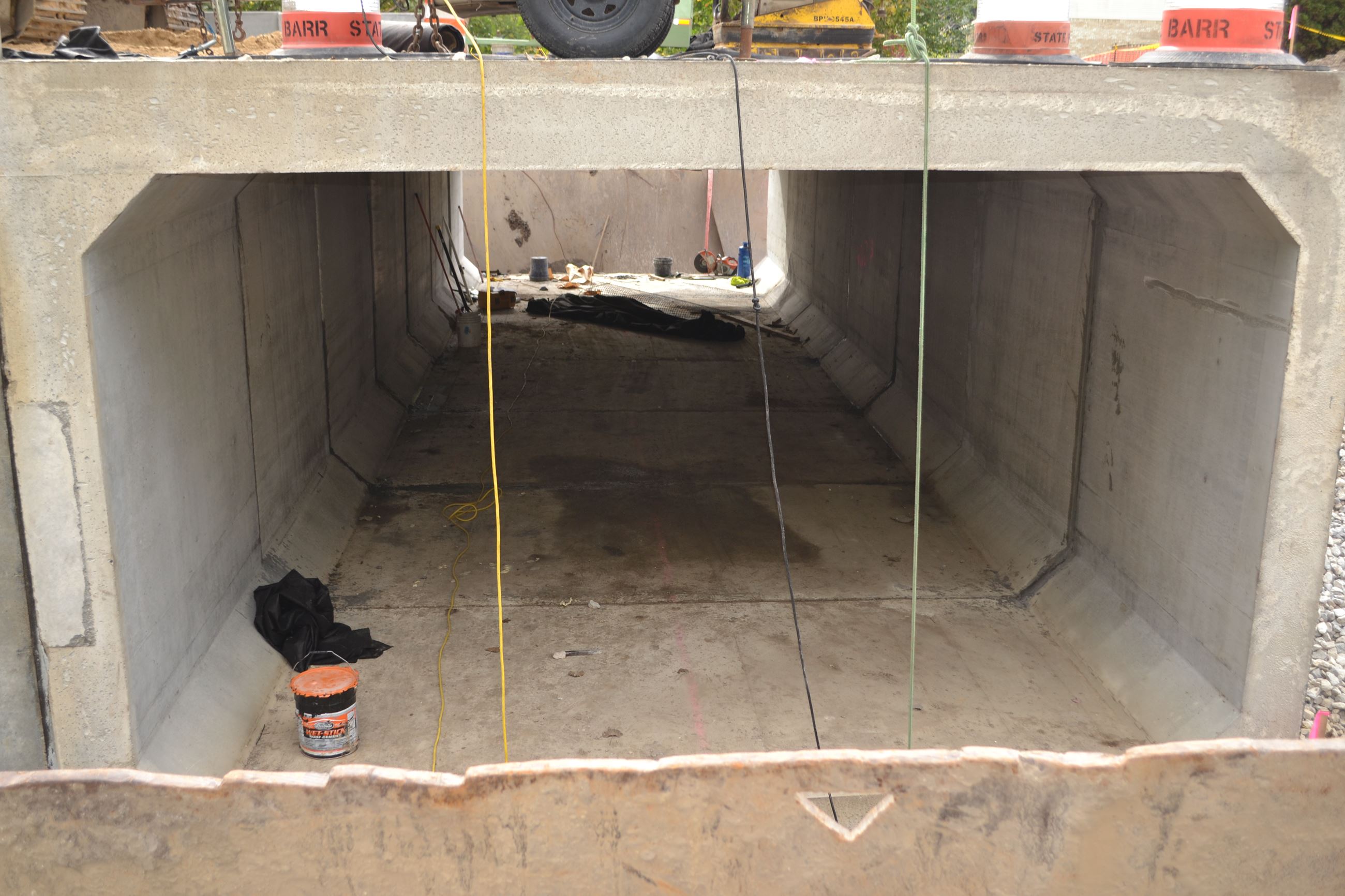 Inside view of culvert