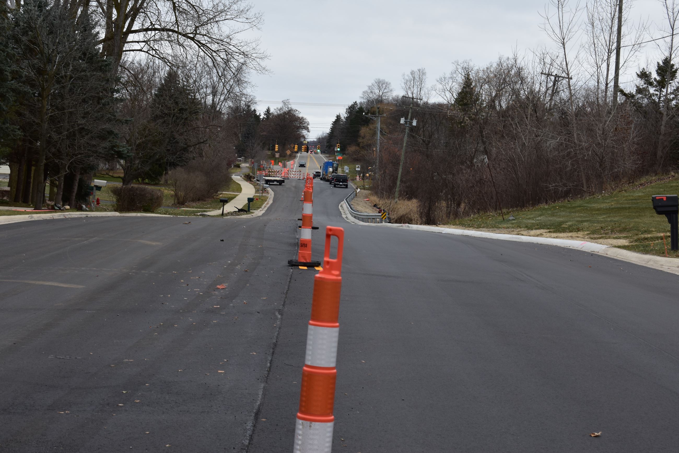 Adams Road between South Blvd and I-75 (looking south) taken on 11/28/18 