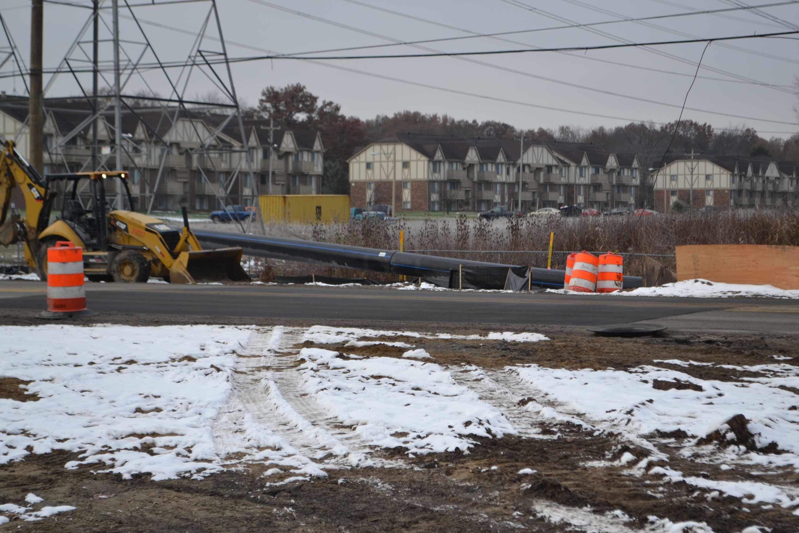 New Piping Along Baldwin Road