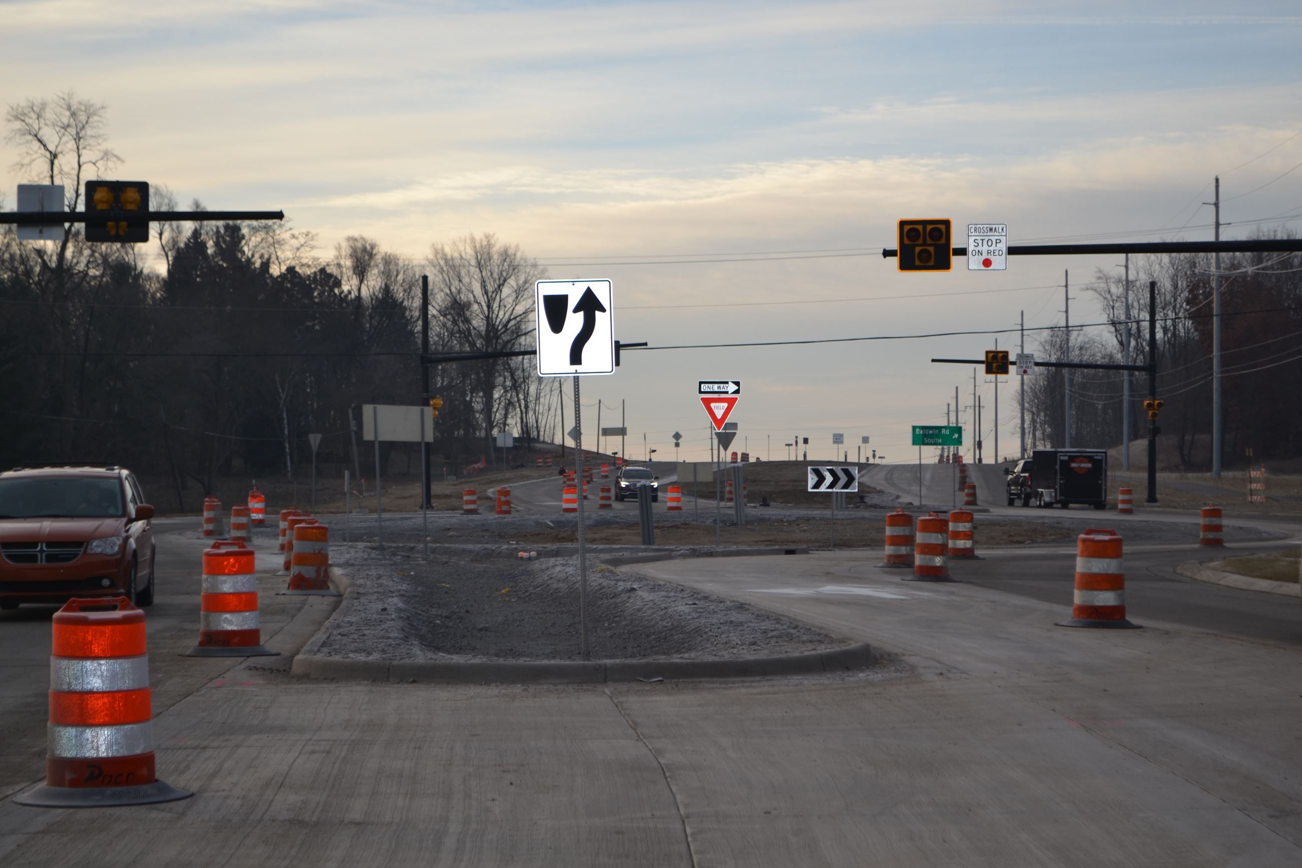 Judah Road Roundabout Looking South