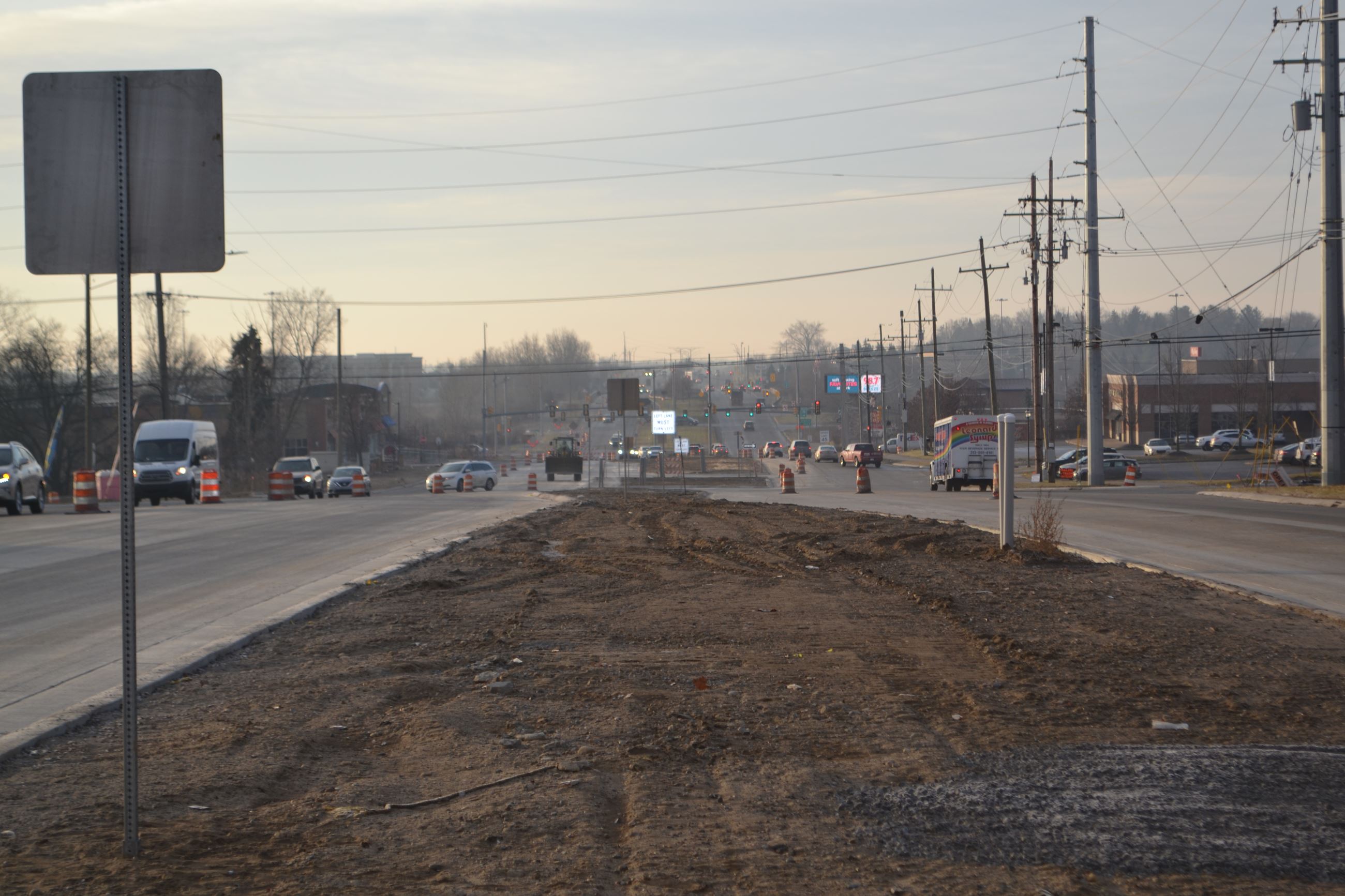 Baldwin Road Looking South Towards Brown Road
