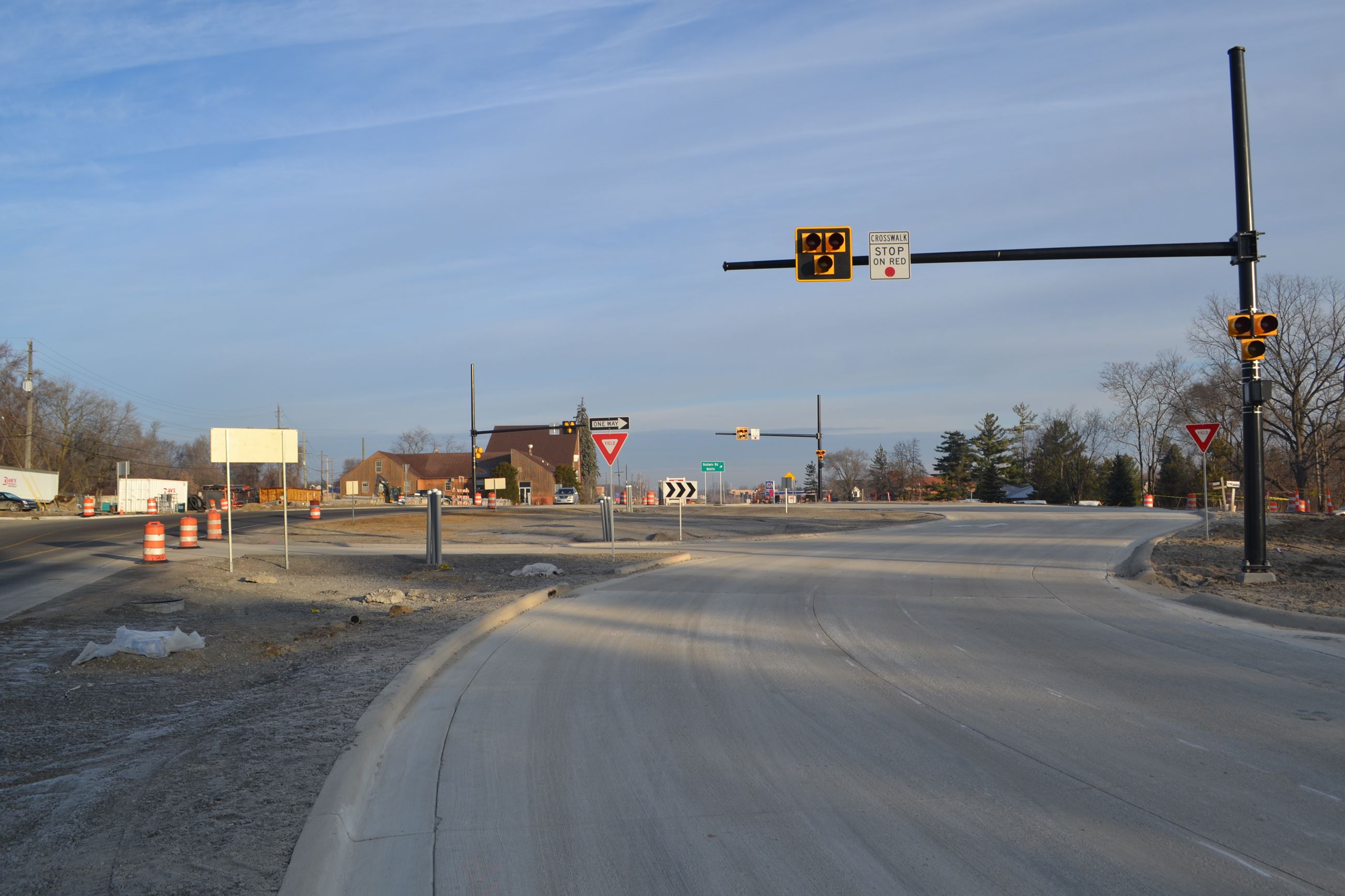 Judah Road Roundabout Looking North