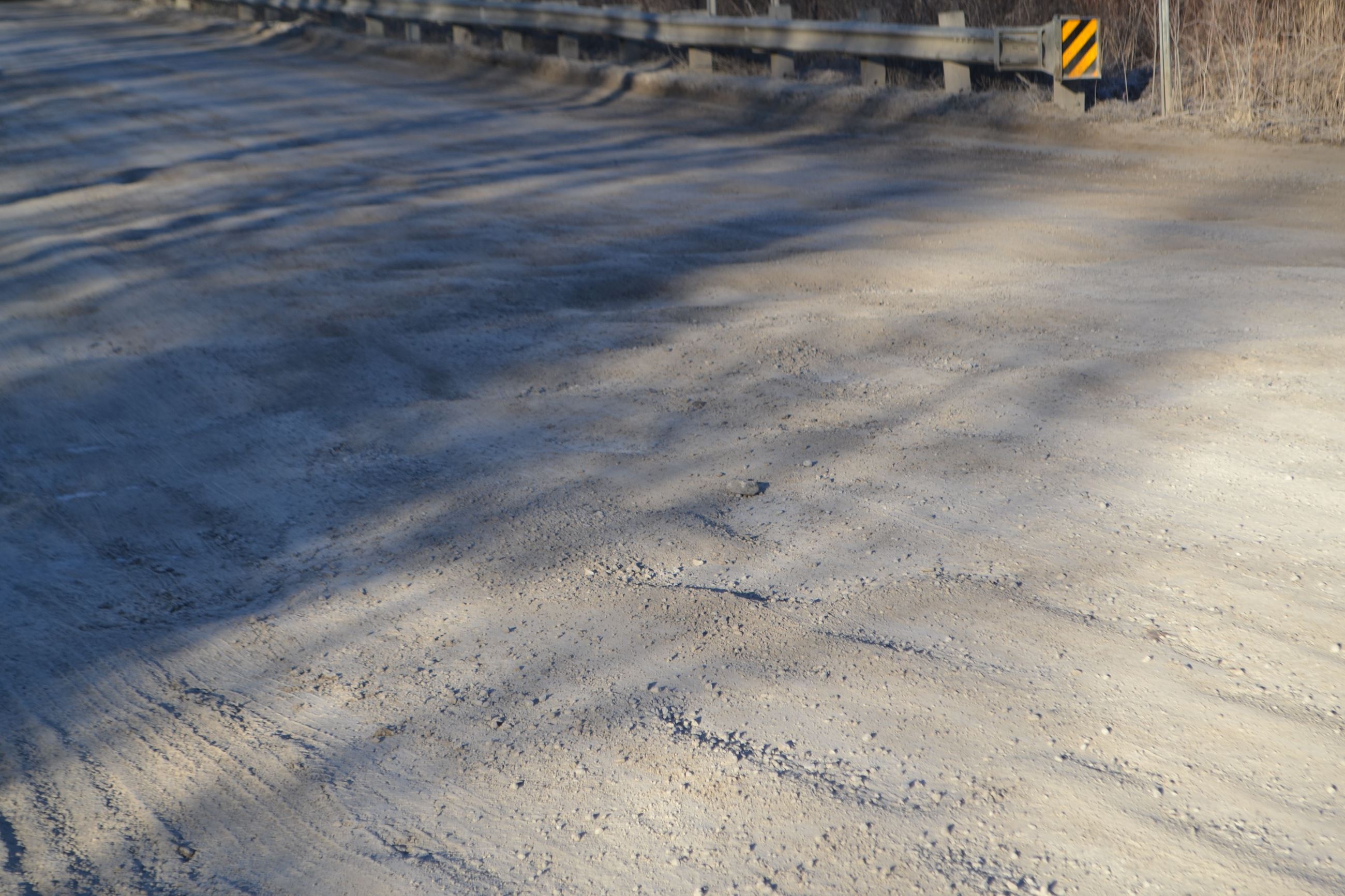 Close Up View of Gallagher Road