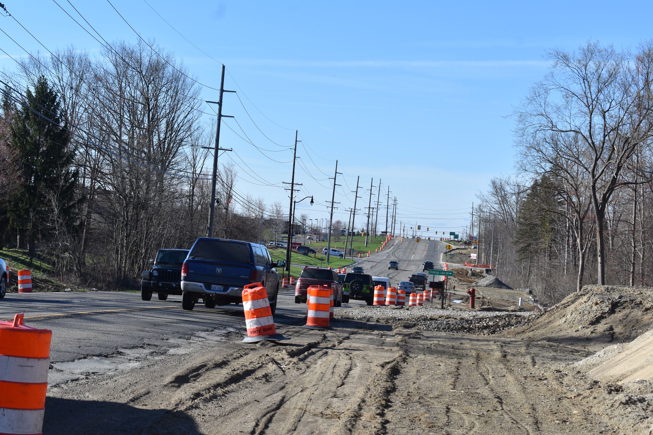 Sashabaw Road looking south toward I-75