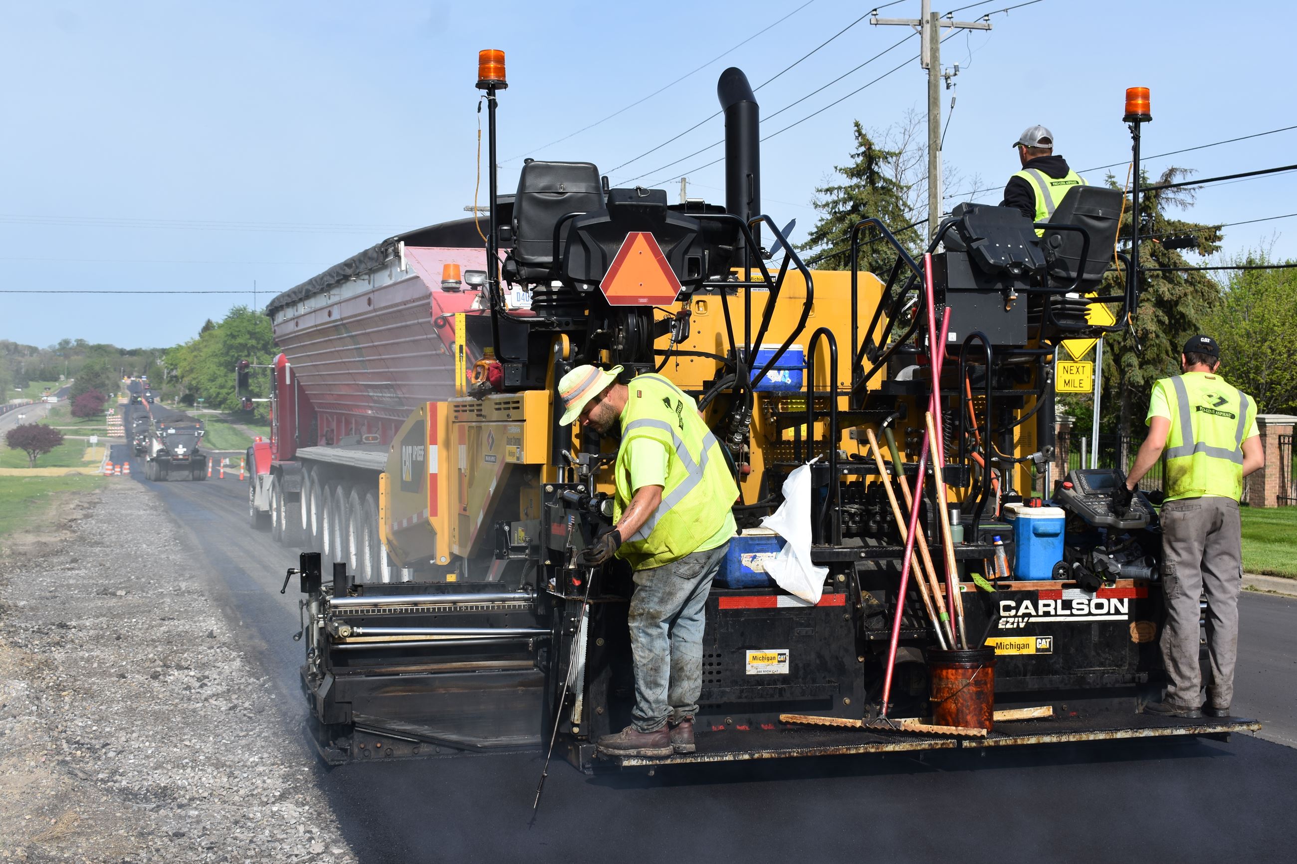 Walton Blvd paving west of Adams Road, photo taken on 5/21/19