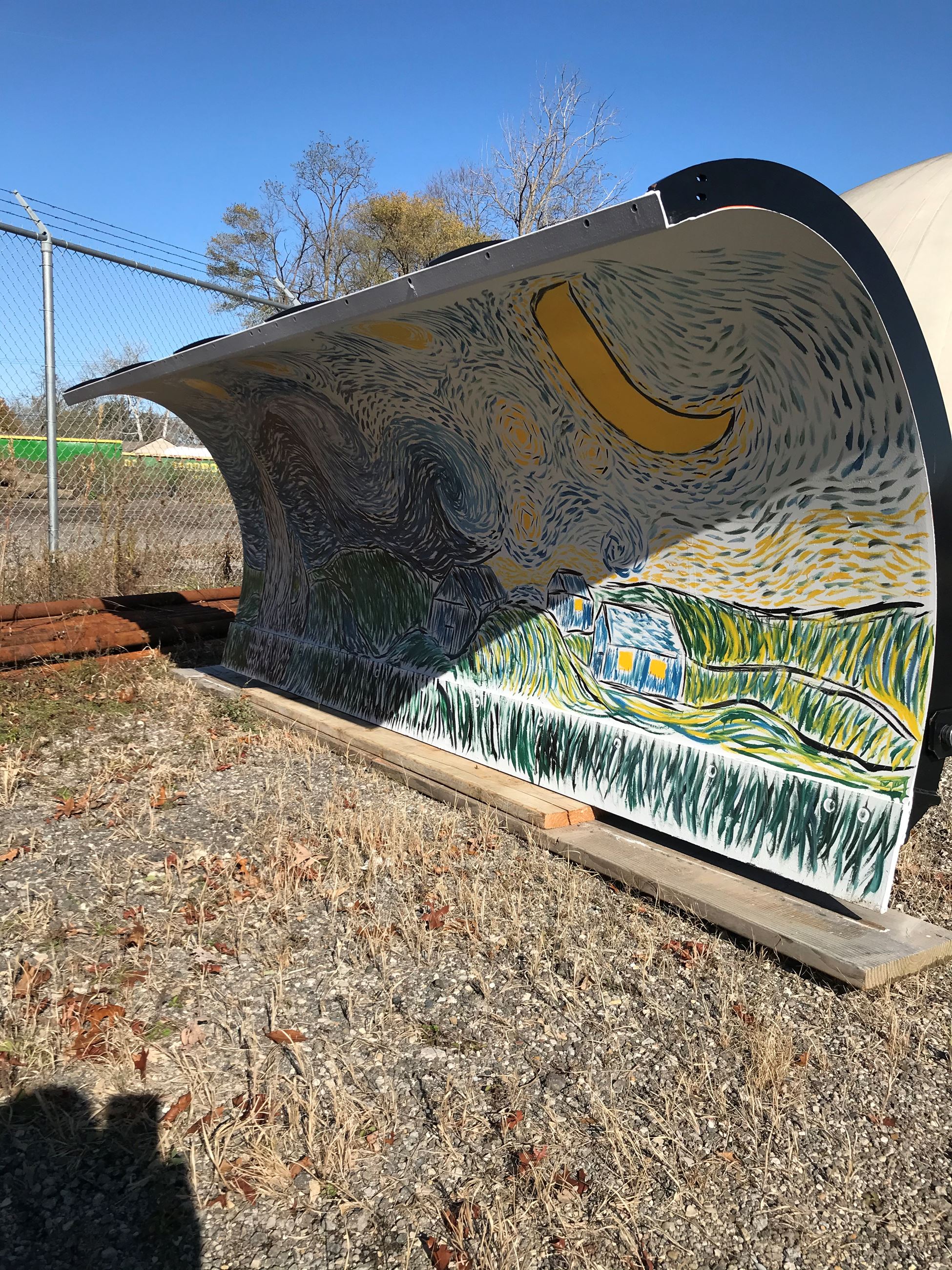 Student Painted Plow