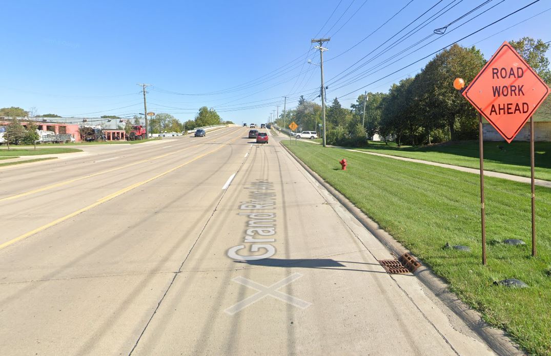 Grand River Avenue Bridge over CSX Railroad, pre-construction image