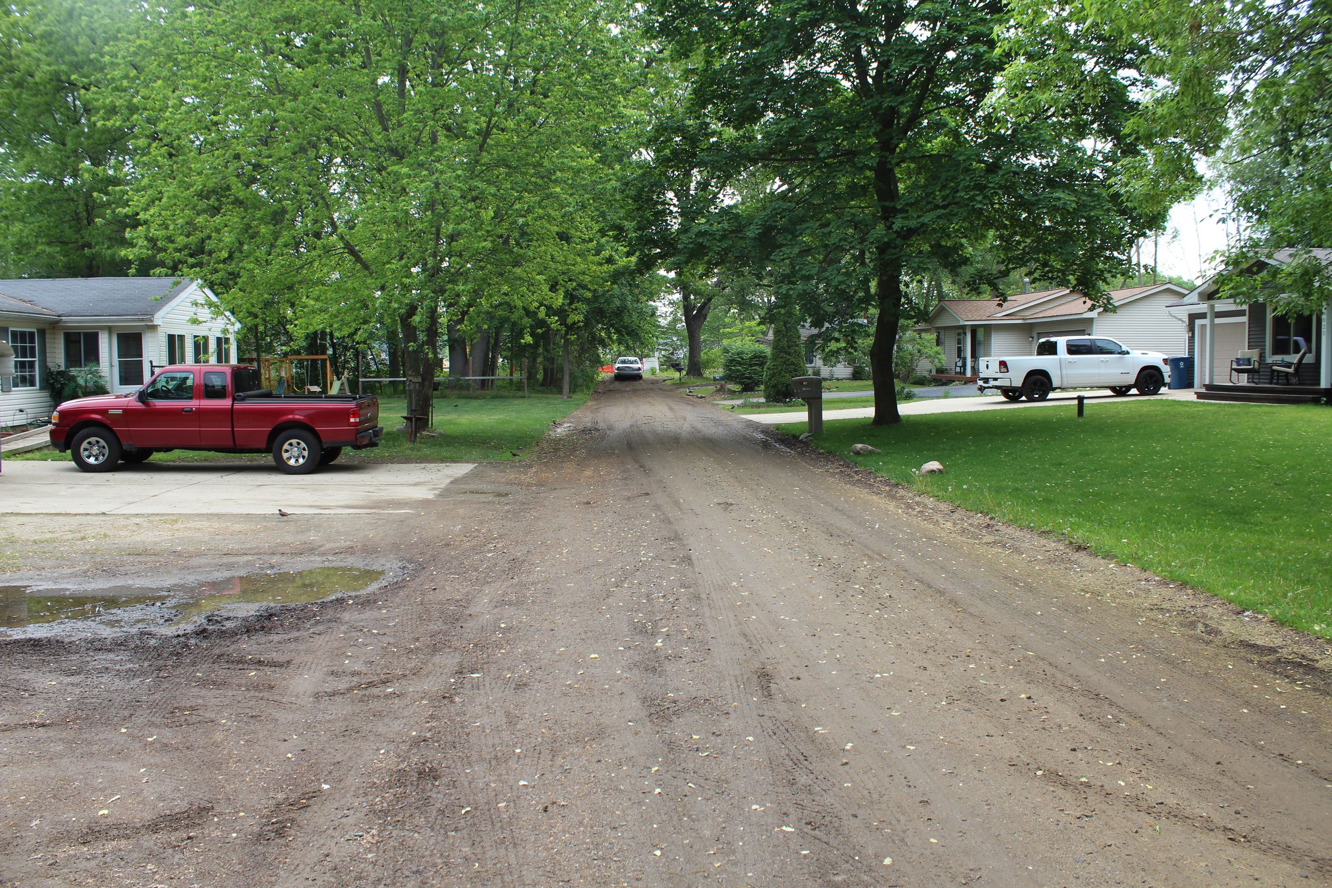 Special Assessment District Program on Ashdown Street pre construction in White Lake Charter Township