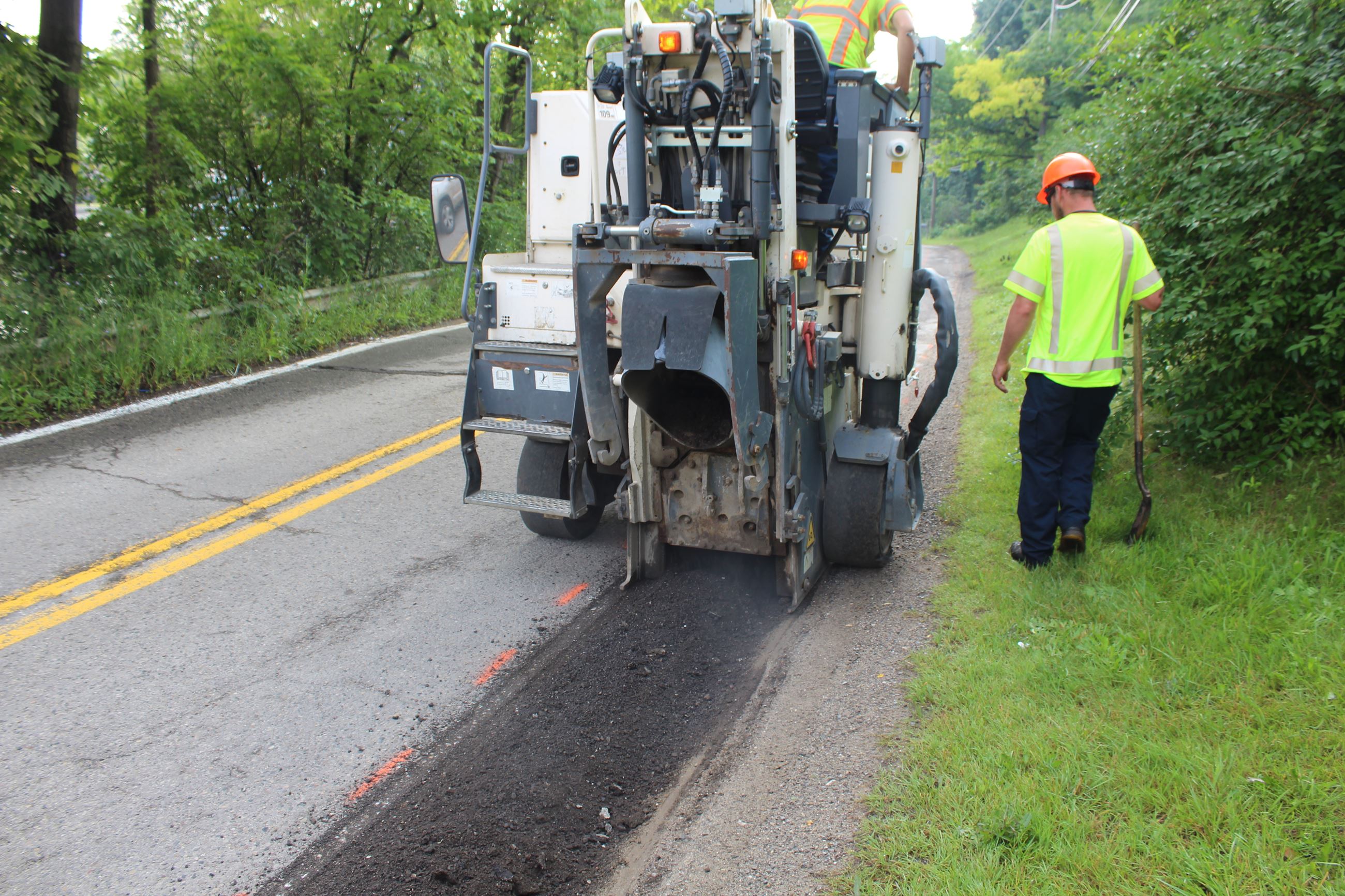 Mill on Heights Rd. before Preservation Overlay paving in Orion Township